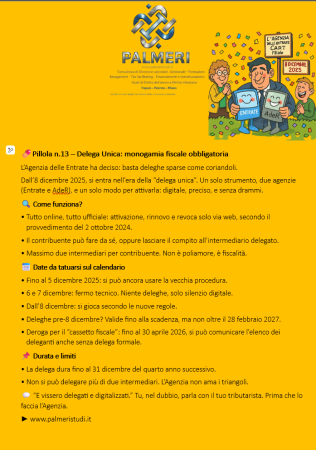 DELEGA Fiscale unica