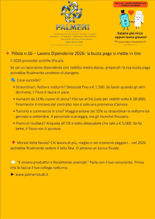 Detassazione Cedolini paga