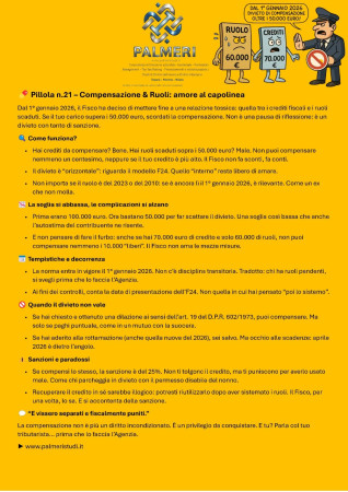 Divieto di compensazione con 50.000 euro di debiti tributari