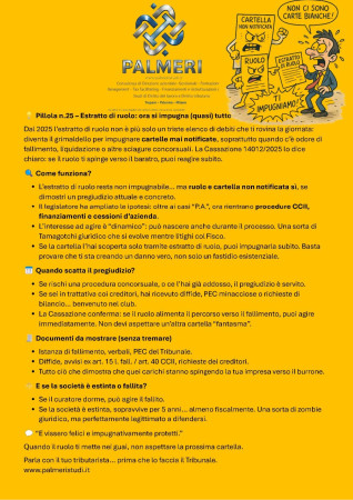 Estratto di Ruolo ora Impugnabile