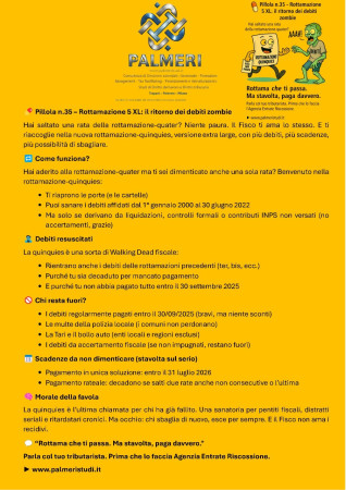 VECCHI DEBITI & ROTTAMAZIONE QUINQUES