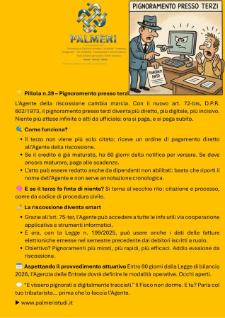 Pignoramento presso terzi, nuove regole dal 2026