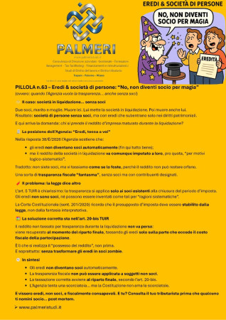 EREDI & SOCIETA' DI PERSONE