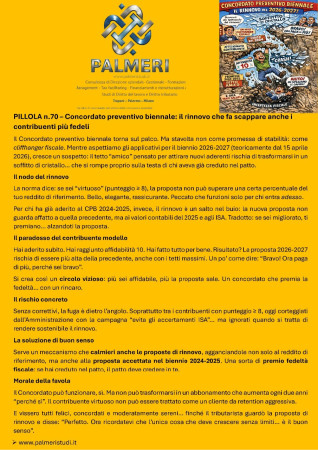 CONCORDATO PREVENTIVO BIENNALE 2026-2027