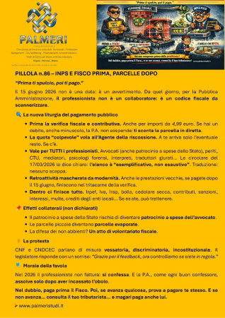 PROFESSIONISTI ED INCARICI PUBBLICI