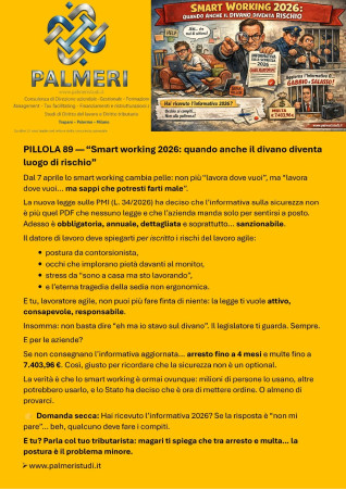 SMART WORKING E SICUREZZA SUL LAVORO