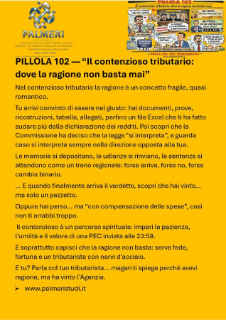 CONTENZIOSO TRIBUTARIO...COMPENSIAMO