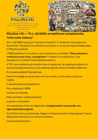 DECRETO OCCUPAZIONE-IL CAOS E' SERVITO