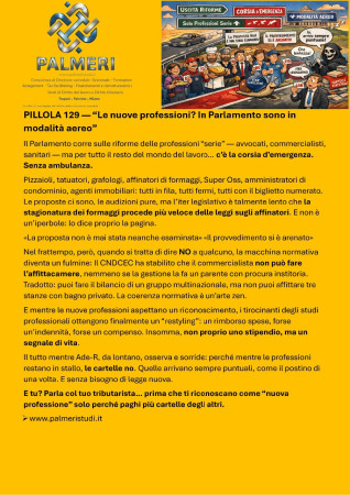NUOVE PROFESSIONI E REGOLAMENTAZIONE