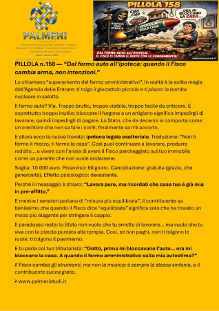 PROPOSTA DI ABOLIZIONE DEL FERMO AMMINISTRATIVO